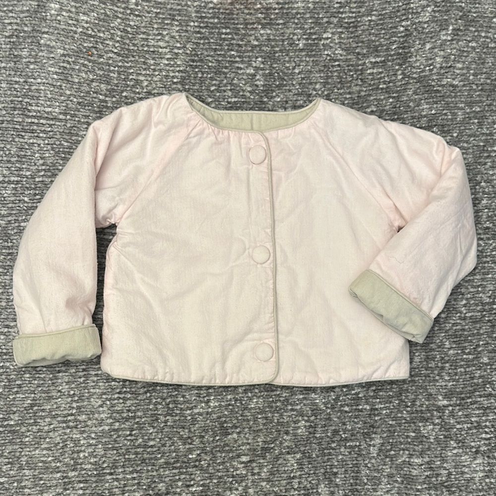 EUC Bella Bliss Reversible Light Pink/Tan jacket size 4